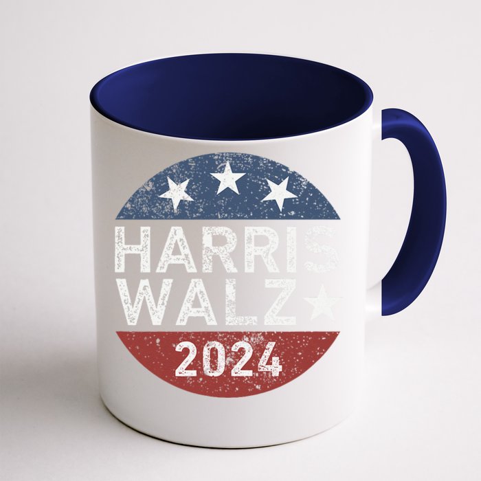 Harris Walz Waltz 2024 Retro Vintage Gift Front & Back Coffee Mug