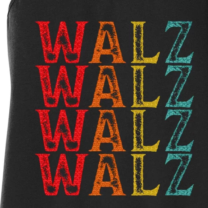 Harris Walz Waltz 2024 Tim Walz Waltz Last Name Women's Racerback Tank