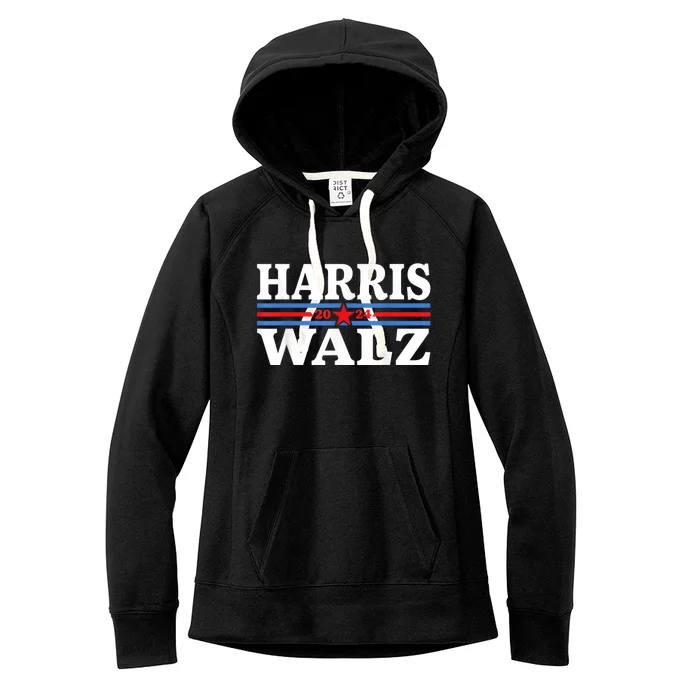 Harris Walz Waltz 2024 Vintage Style Kamala Harris Tim Walz Women's Fleece Hoodie