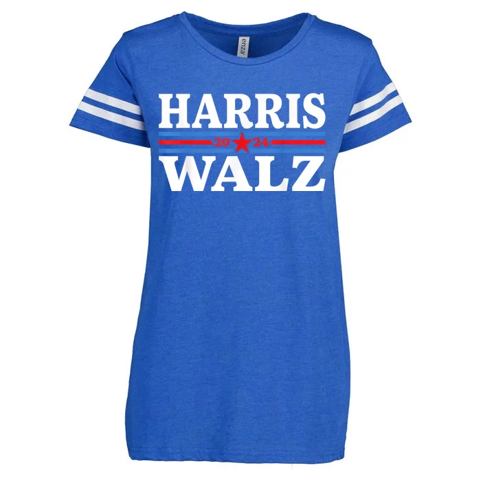 Harris Walz Waltz 2024 Vintage Style Kamala Harris Tim Walz Enza Ladies Jersey Football T-Shirt