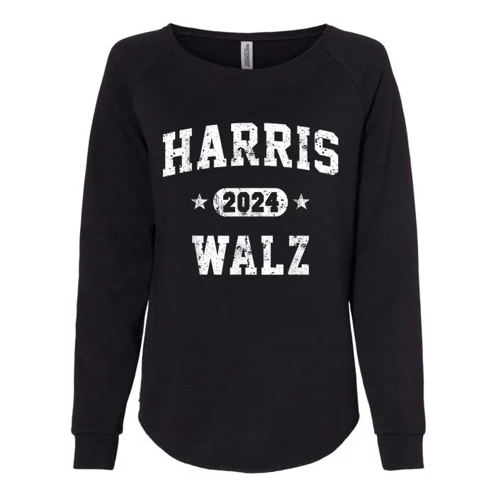 Harris Walz Waltz 2024 Vintage Style Kamala Harris Tim Walz Womens California Wash Sweatshirt