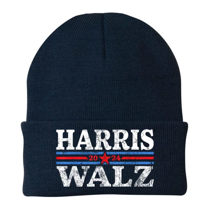 Harris Walz Waltz 2024 Vintage Style Kamala Harris Tim Walz Knit Cap Winter Beanie