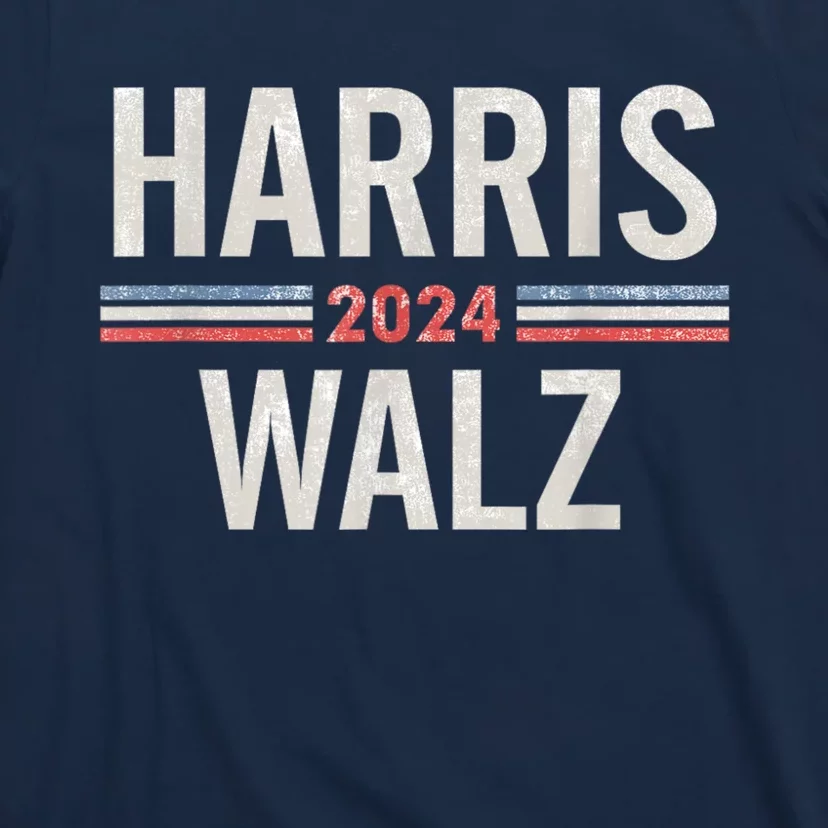 Harris Walz Waltz 2024 Vintage Style Kamala Harris Tim Walz T-Shirt