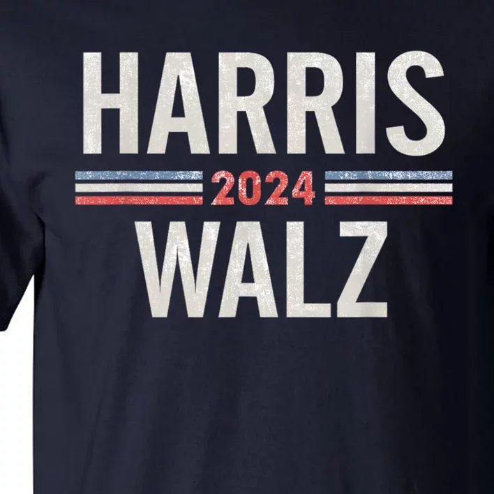 Harris Walz Waltz 2024 Vintage Style Kamala Harris Tim Walz Tall T-Shirt