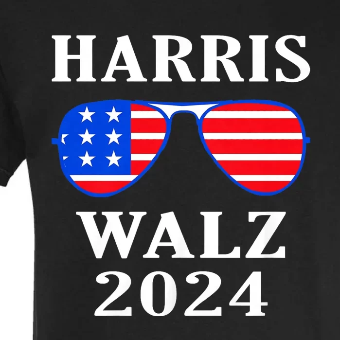 Harris Walz Waltz 2024 Kamala Harris Waltz American Flag Garment-Dyed Heavyweight T-Shirt