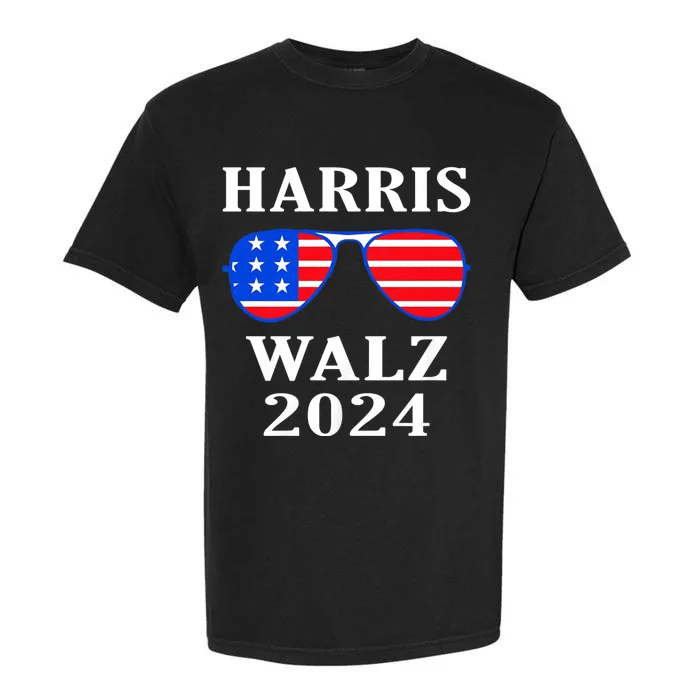 Harris Walz Waltz 2024 Kamala Harris Waltz American Flag Garment-Dyed Heavyweight T-Shirt