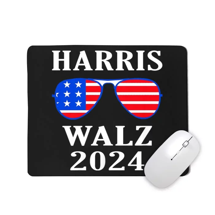 Harris Walz Waltz 2024 Kamala Harris Waltz American Flag Mousepad