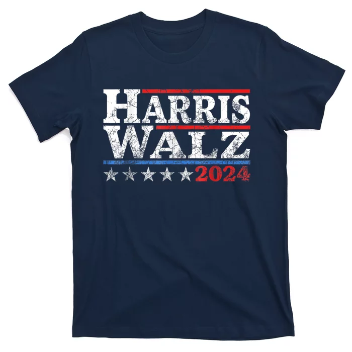 Harris Walz Waltz 2024 Vintage Style Kamala Harris Tim Walz T-Shirt