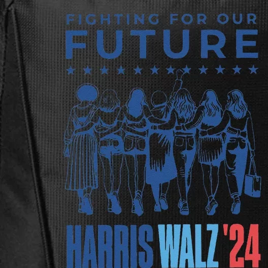 Harris Walz Waltz 2024 Harris Walz Future Button Election Gift City Backpack