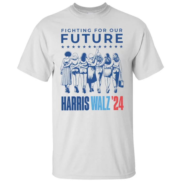 Harris Walz Waltz 2024 Harris Walz Future Button Election Gift Tall T-Shirt