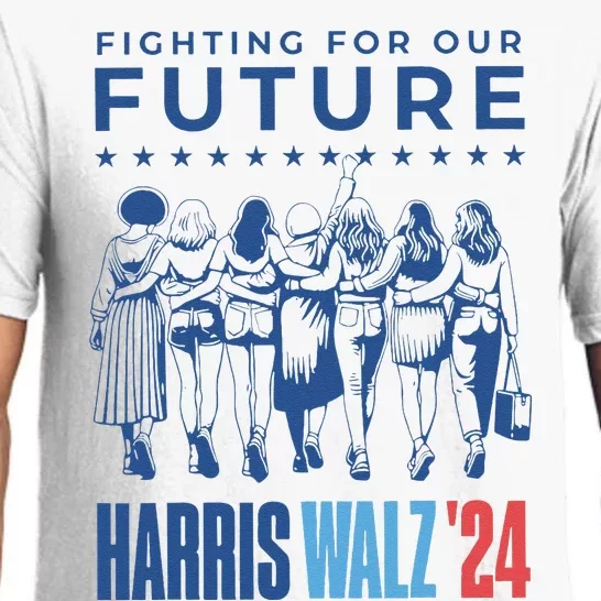 Harris Walz Waltz 2024 Harris Walz Future Button Election Gift Pajama Set