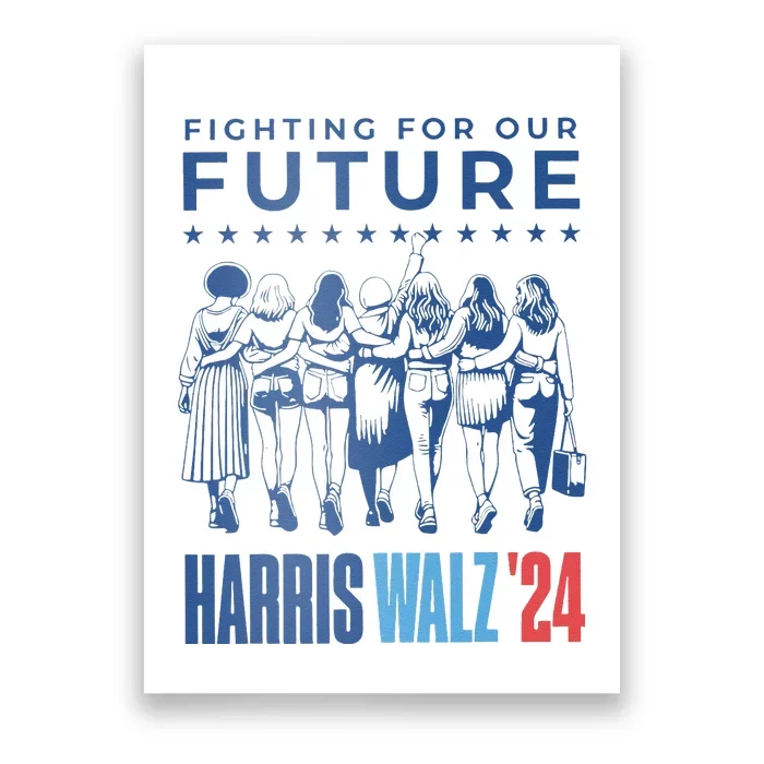 Harris Walz Waltz 2024 Harris Walz Future Button Election Gift Poster