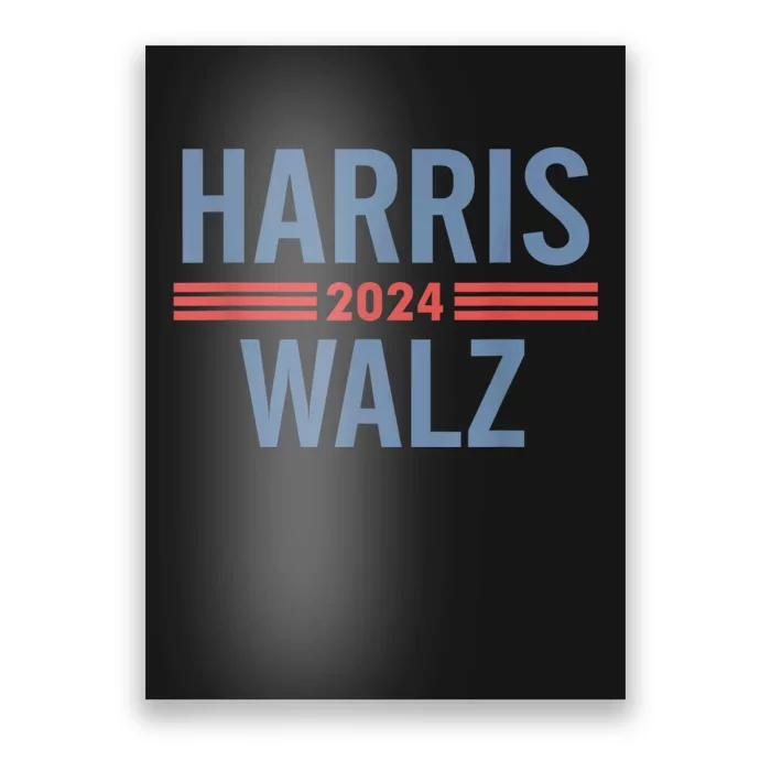 Harris Walz Waltz 2024 Vintage Style Kamala Harris Tim Walz Poster