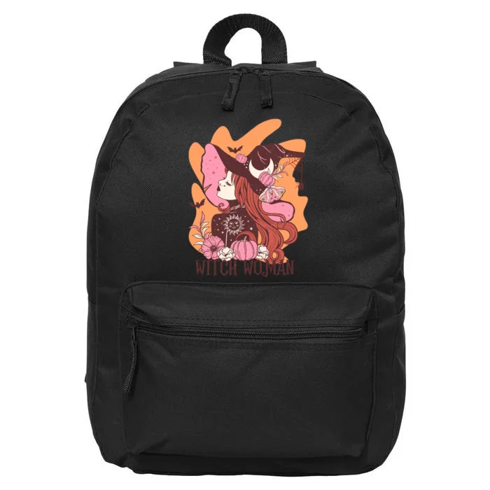 Halloween Witch Woman Gift For Women Girl 16 in Basic Backpack