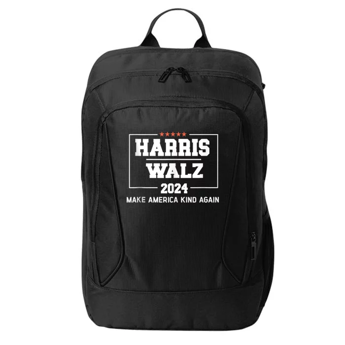 Harris Walz Waltz 2024 Vintage Style Kamala Harris Tim Walz City Backpack