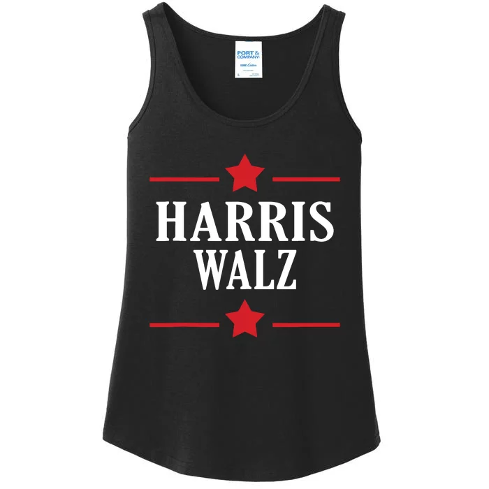 Harris Walz Waltz Democrats 2024 Kamala Harris Tim Walz Ladies Essential Tank