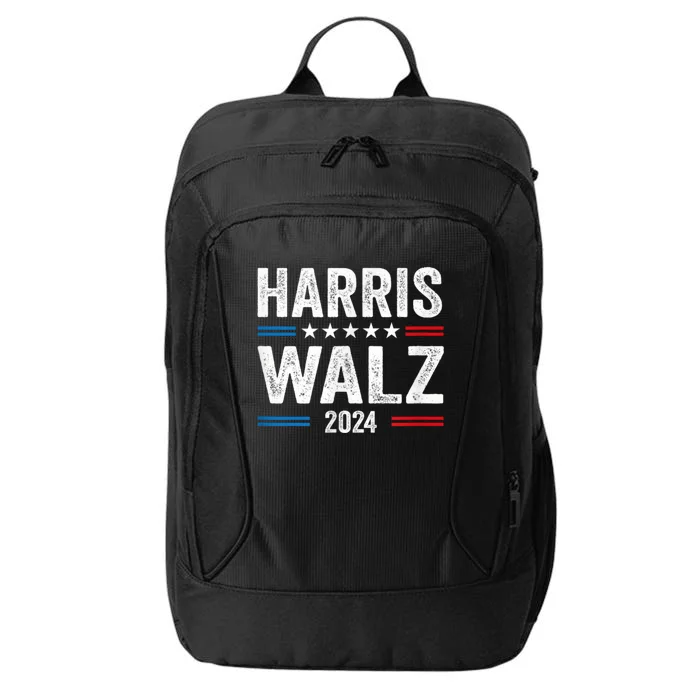 Harris Walz Waltz 2024 Vintage Style Kamala Harris Tim Walz City Backpack