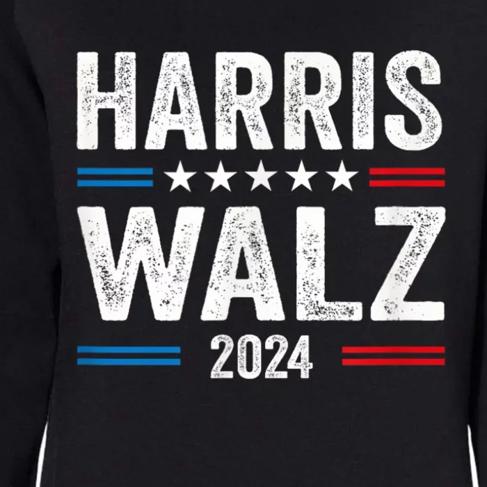 Harris Walz Waltz 2024 Vintage Style Kamala Harris Tim Walz Womens California Wash Sweatshirt