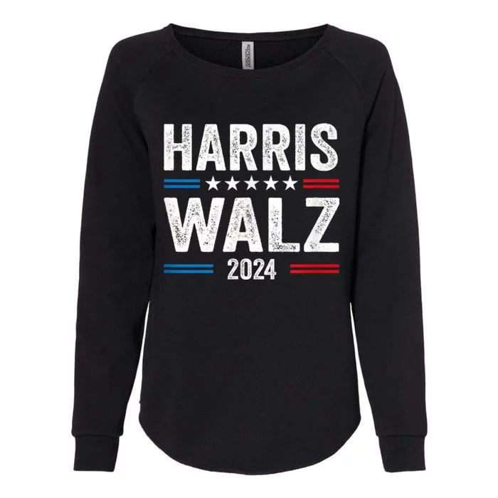 Harris Walz Waltz 2024 Vintage Style Kamala Harris Tim Walz Womens California Wash Sweatshirt