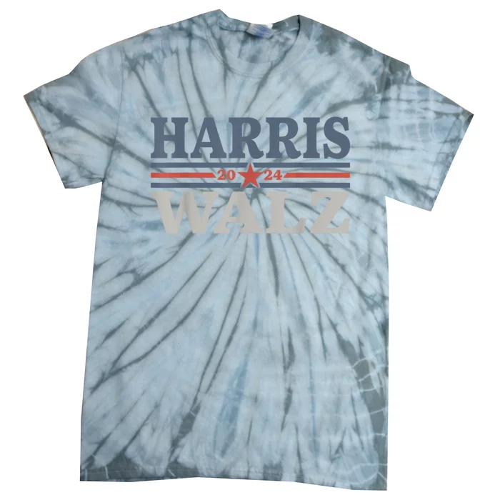 Harris Walz Waltz 2024 Vintage Style Kamala Harris Tim Walz Tie-Dye T-Shirt