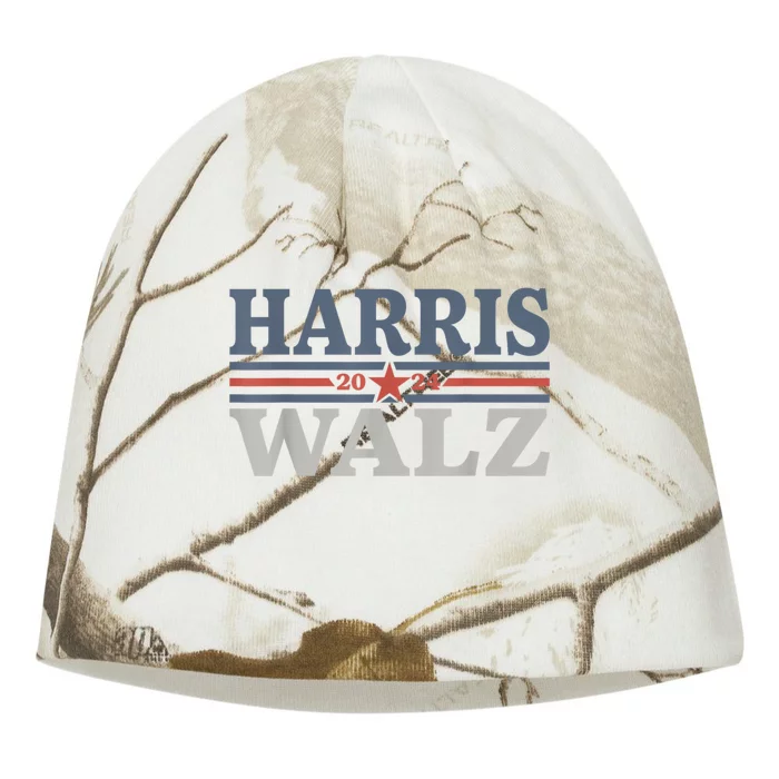 Harris Walz Waltz 2024 Vintage Style Kamala Harris Tim Walz Kati - Camo Knit Beanie