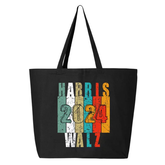 Harris Walz Waltz 2024 Vintage Retro 25L Jumbo Tote