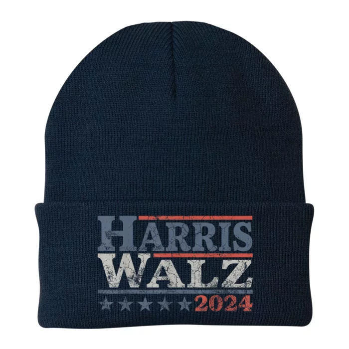 Harris Walz Waltz 2024 Vintage Style Kamala Harris Tim Walz Knit Cap Winter Beanie