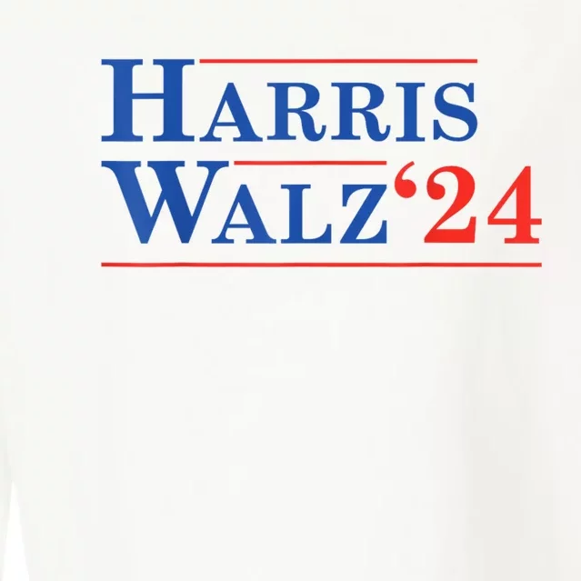 Harris Walz Waltz 2024 Vintage Style Kamala Harris Tim Walz Cropped Pullover Crew