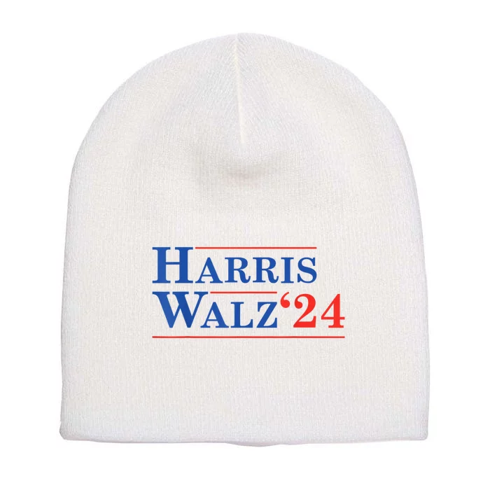 Harris Walz Waltz 2024 Vintage Style Kamala Harris Tim Walz Short Acrylic Beanie