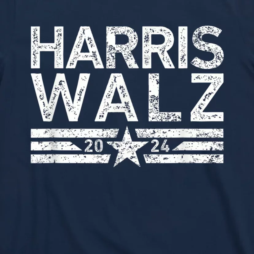 Harris Walz Waltz 2024 Vintage Style Kamala Harris Tim Walz T-Shirt