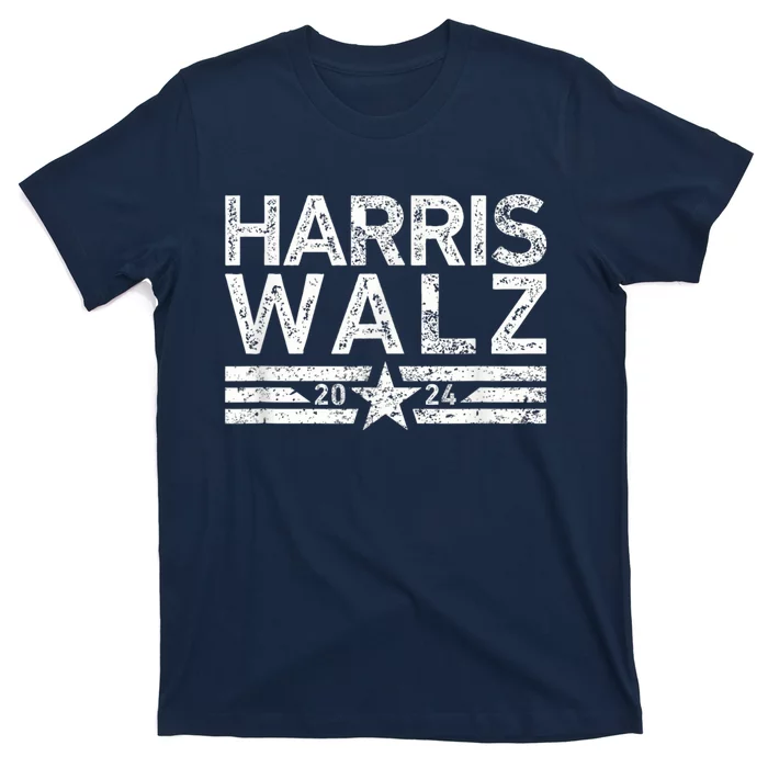 Harris Walz Waltz 2024 Vintage Style Kamala Harris Tim Walz T-Shirt