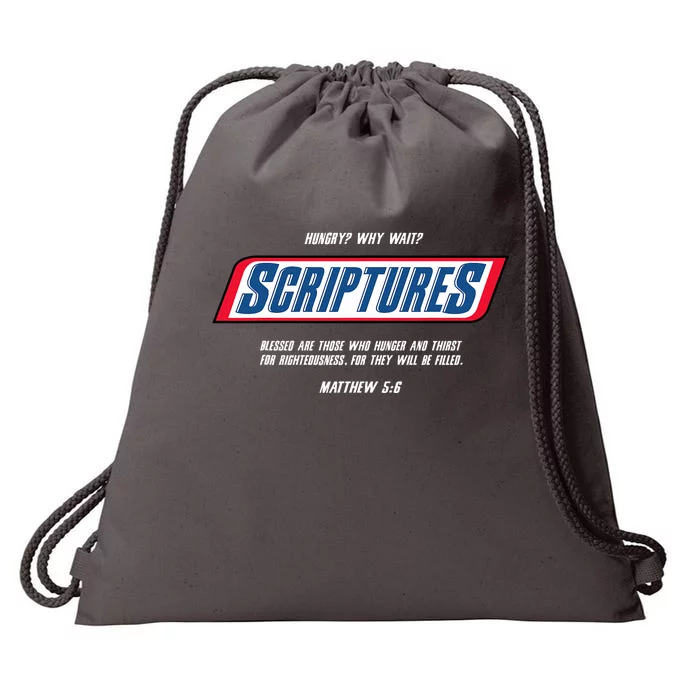 Hungry Why Wait Scriptures Blessed Are Those Who Hunger Drawstring Bag