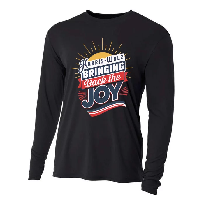 Harris Walz Waltz Bringing Back The Joy President 2024 Cooling Performance Long Sleeve Crew