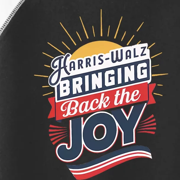 Harris Walz Waltz Bringing Back The Joy President 2024 Toddler Fine Jersey T-Shirt