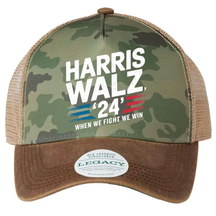 Harriswalz  When We Fight We Win Great Gift Legacy Tie Dye Trucker Hat