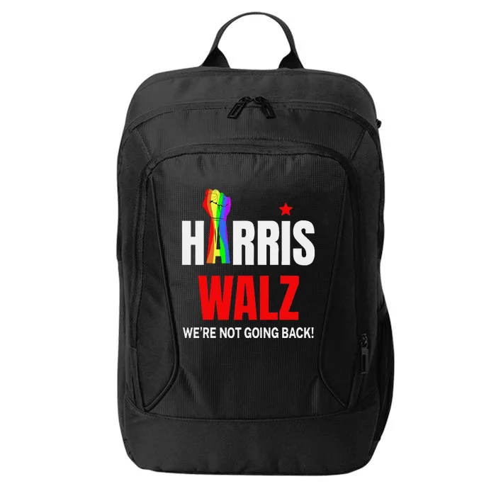 Harris Waltz We Are Not Going Back Lgbt Kamala Harris 2024 City Backpack