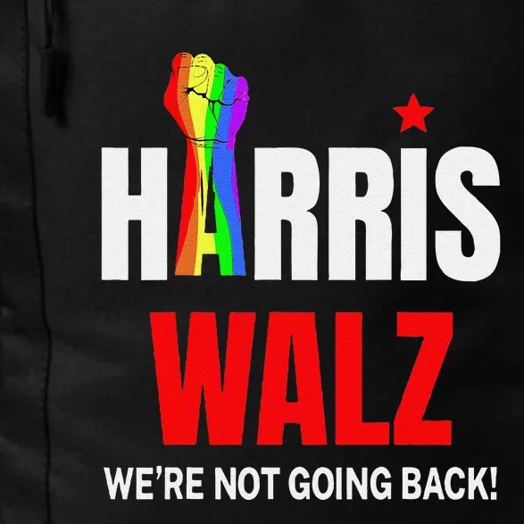 Harris Waltz We Are Not Going Back Lgbt Kamala Harris 2024 Daily Commute Backpack