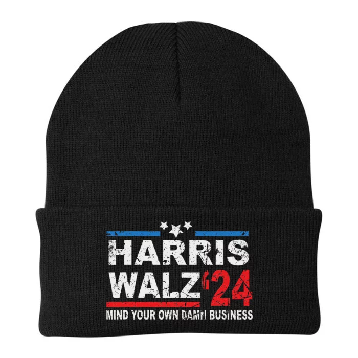 Harris Walz Waltz Mind Your Own Damn Business Knit Cap Winter Beanie