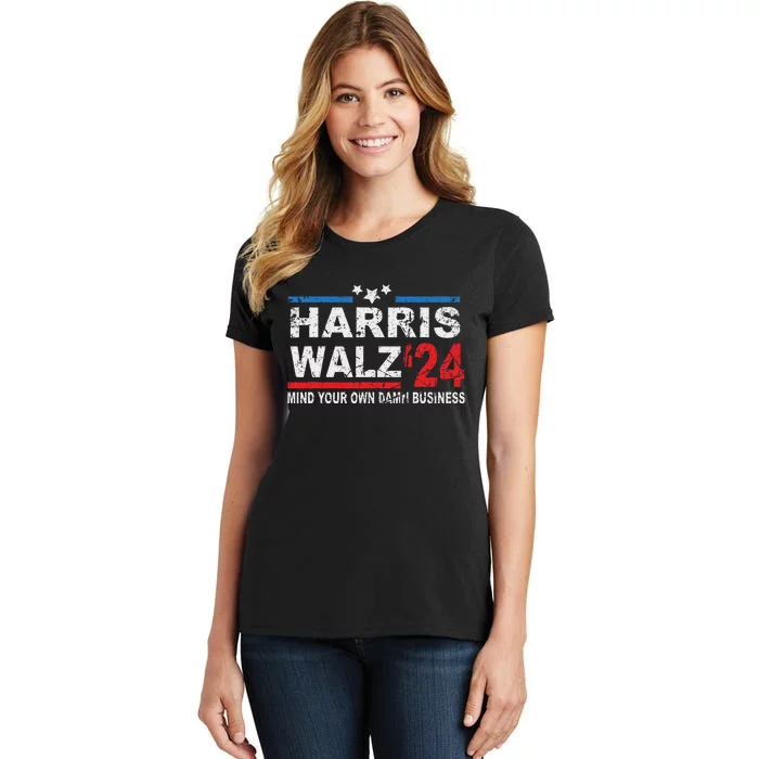 Harris Walz Waltz Mind Your Own Damn Business Women's T-Shirt