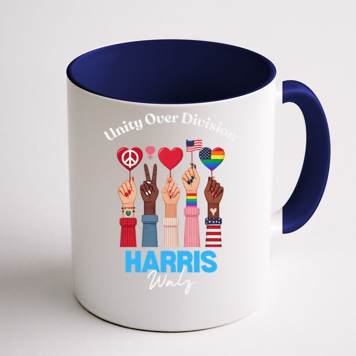 Harris Walz Waltz 2024 Unity Over Division Gift Front & Back Coffee Mug