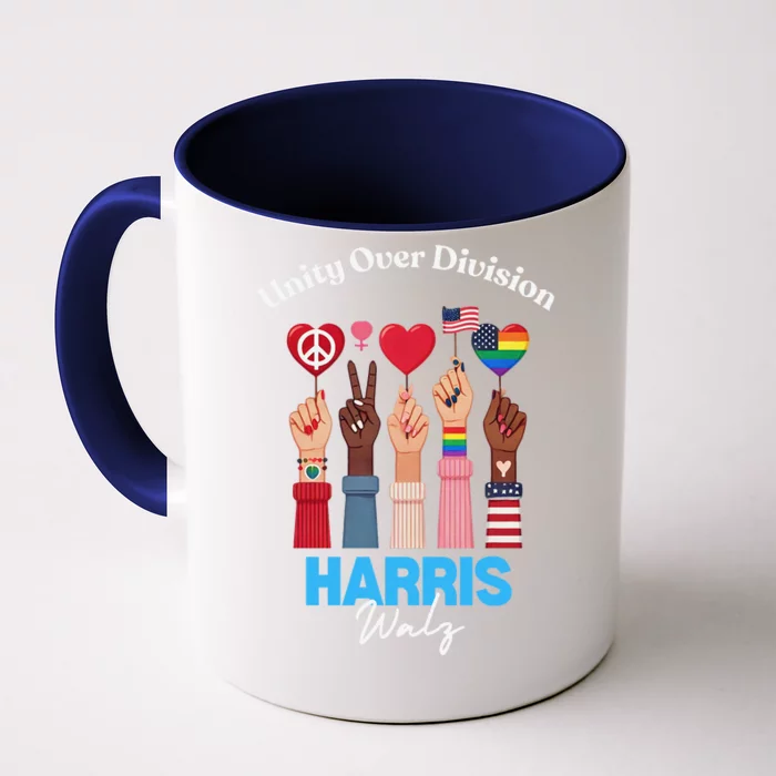 Harris Walz Waltz 2024 Unity Over Division Gift Front & Back Coffee Mug