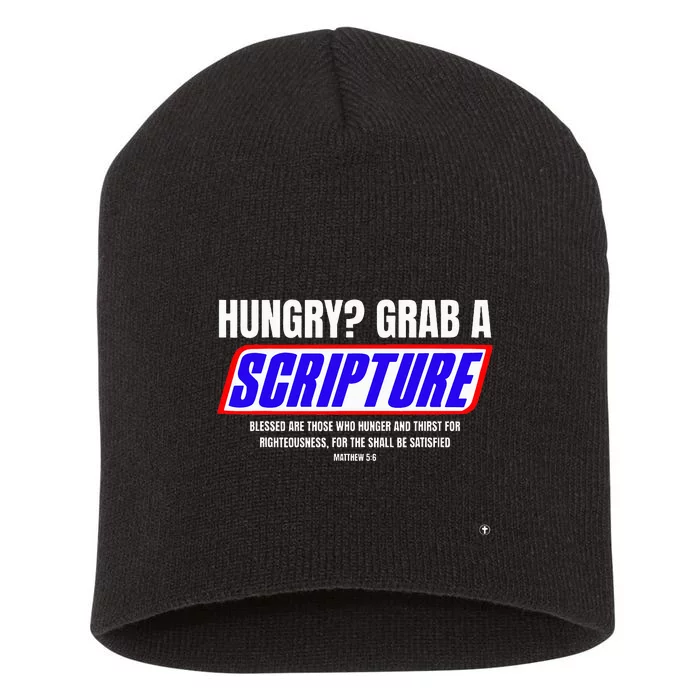 Hungry Why Wait Scriptures Blessed Are Those Who Hunger Short Acrylic Beanie