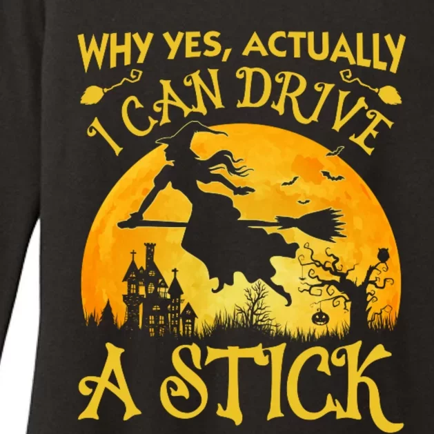 Halloween Why Yes Actually I Can Drive A Stick Womens CVC Long Sleeve Shirt