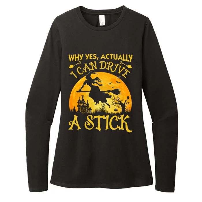 Halloween Why Yes Actually I Can Drive A Stick Womens CVC Long Sleeve Shirt