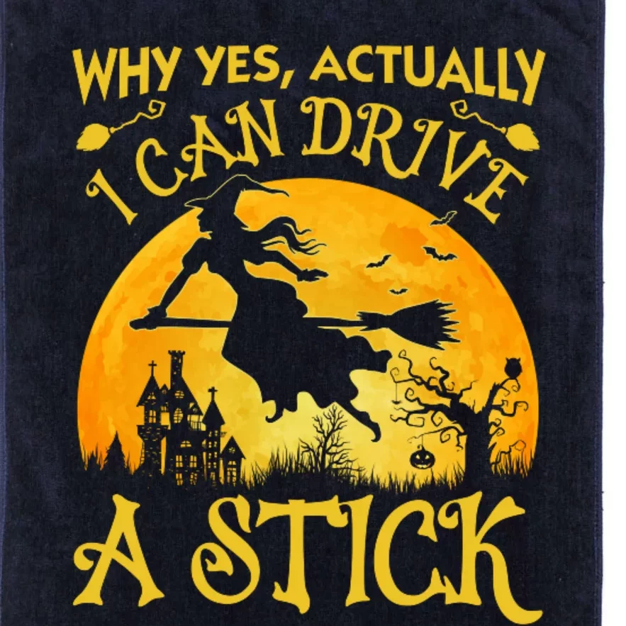 Halloween Why Yes Actually I Can Drive A Stick Platinum Collection Golf Towel