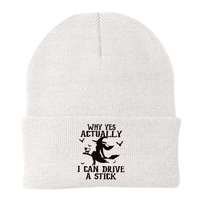 Halloween Why Yes Actually I Can Drive A Stick Funny Halloween Knit Cap Winter Beanie