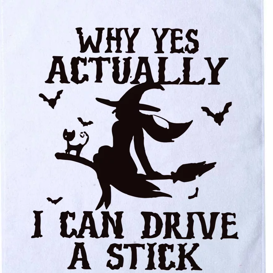 Halloween Why Yes Actually I Can Drive A Stick Funny Halloween Platinum Collection Golf Towel