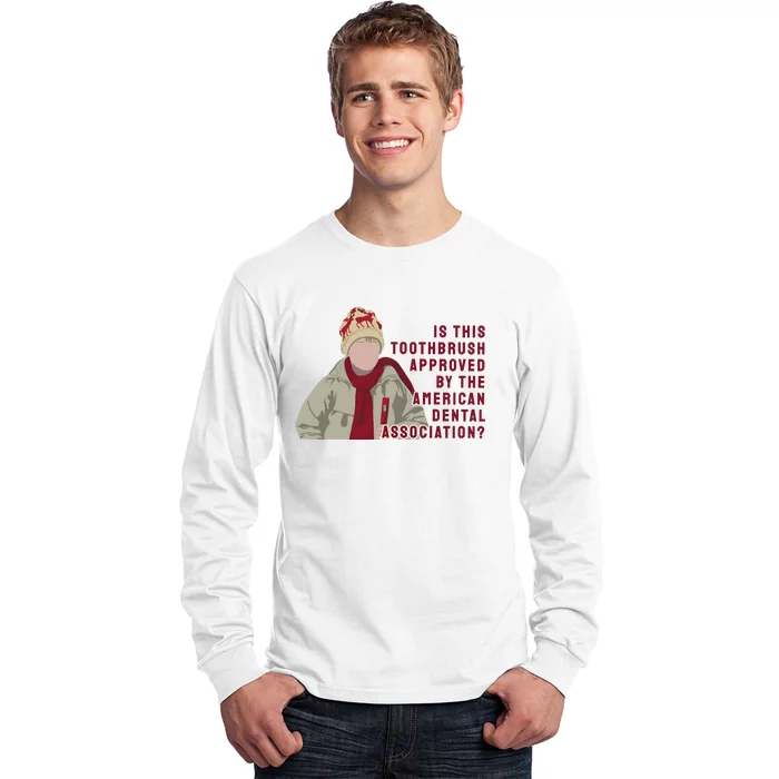 Home Xmas Alone Kevin Mccalister Toothbrush Christmas Long Sleeve Shirt