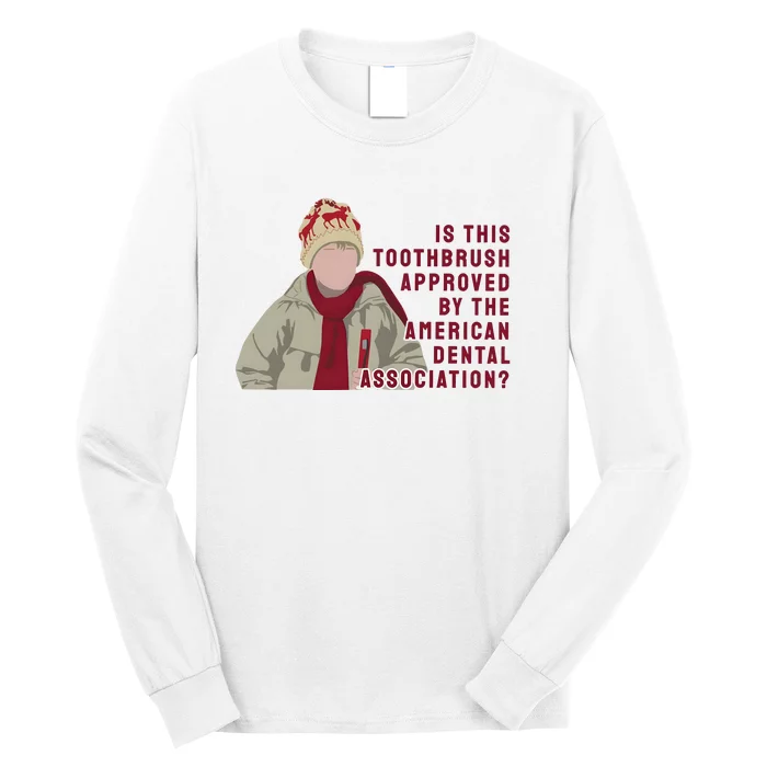 Home Xmas Alone Kevin Mccalister Toothbrush Christmas Long Sleeve Shirt