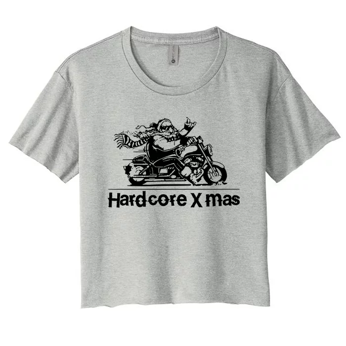 Hardcore X Mas Women's Crop Top Tee